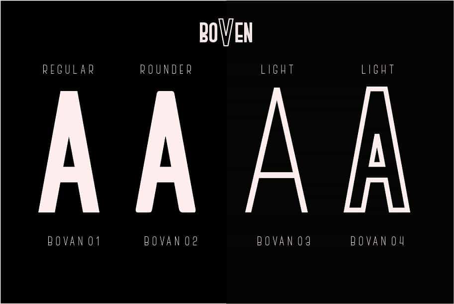 Boven Typeface Image 1