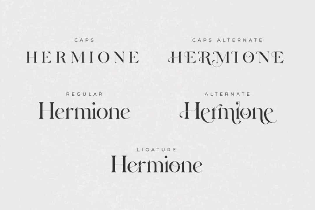 Hermione Typeface Image 2