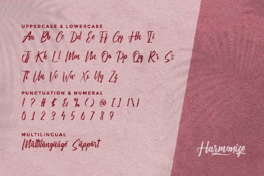 Harmonize Font Image 3