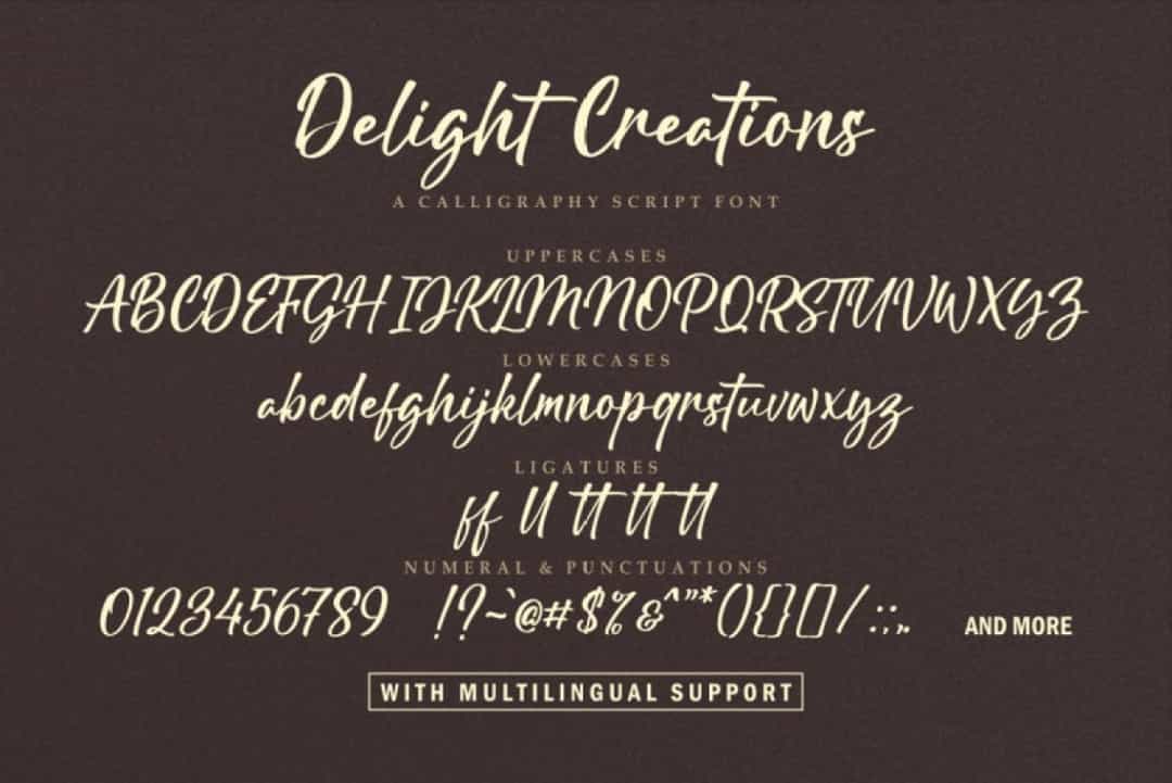 Delight Creations Font Image 3