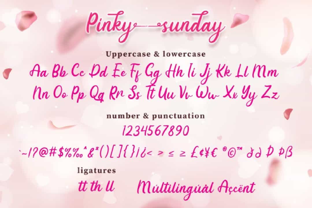 Pinky Sunday Font Image 3