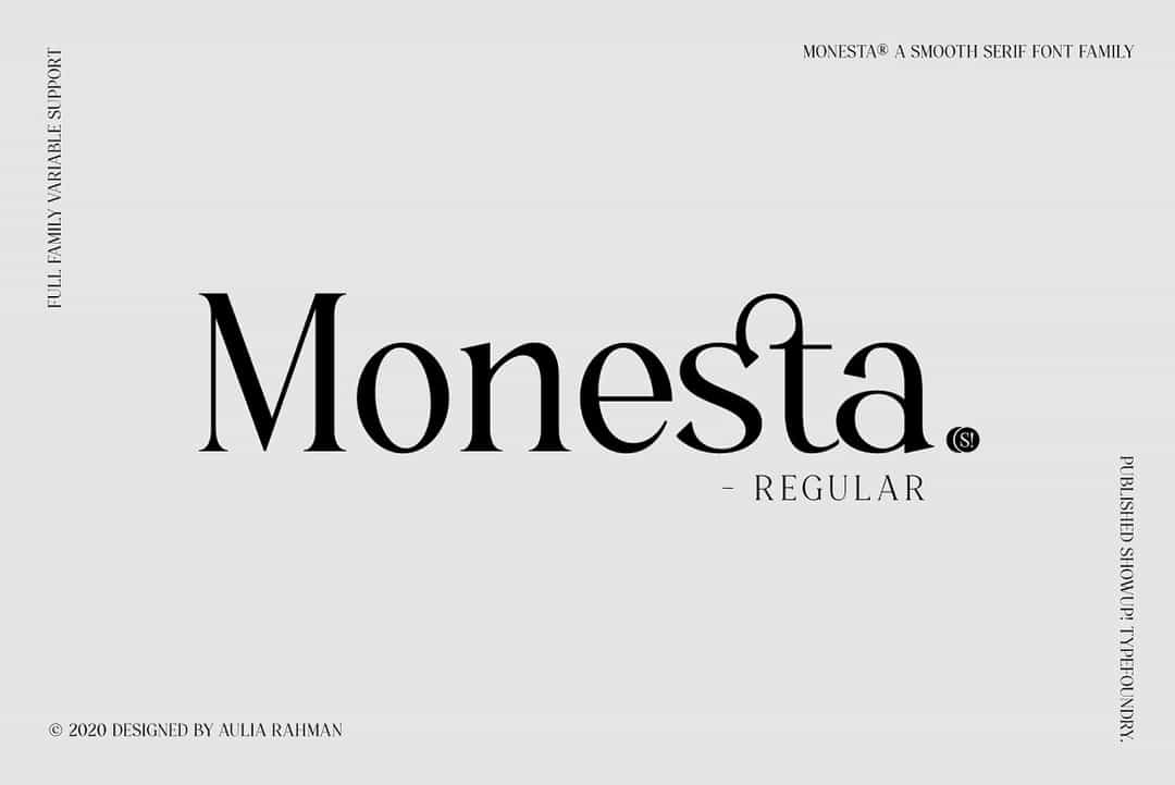 Monesta Font Image 1