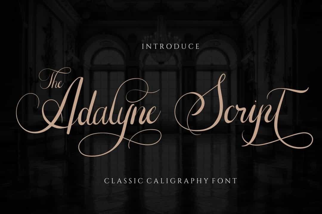 The Adalyne Script Font Image 1