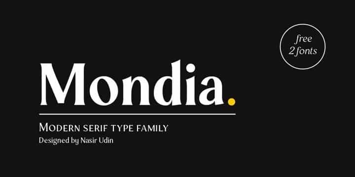 Mondia Font Image 1