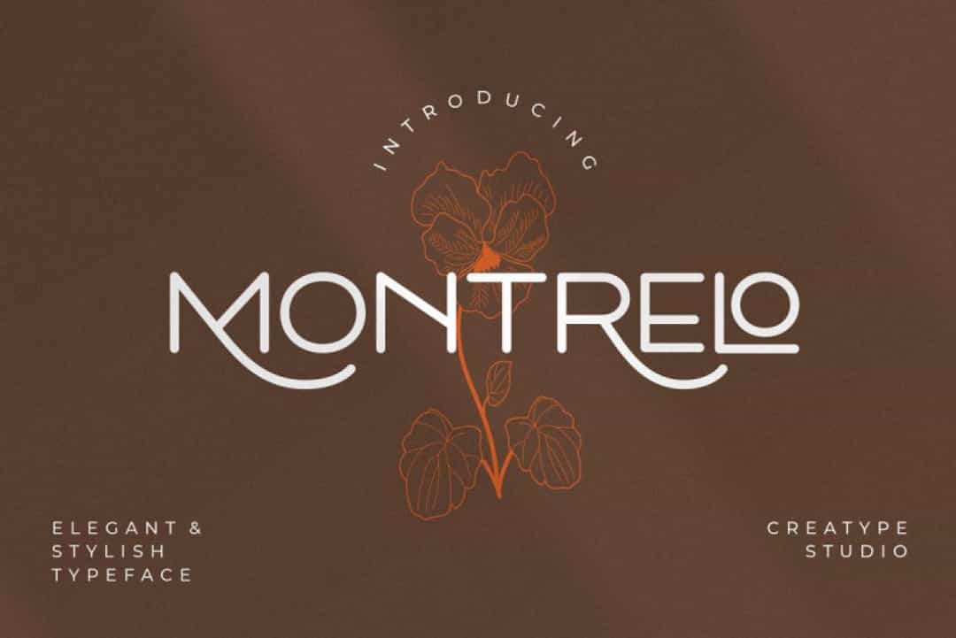 Montrelo Font Image 1