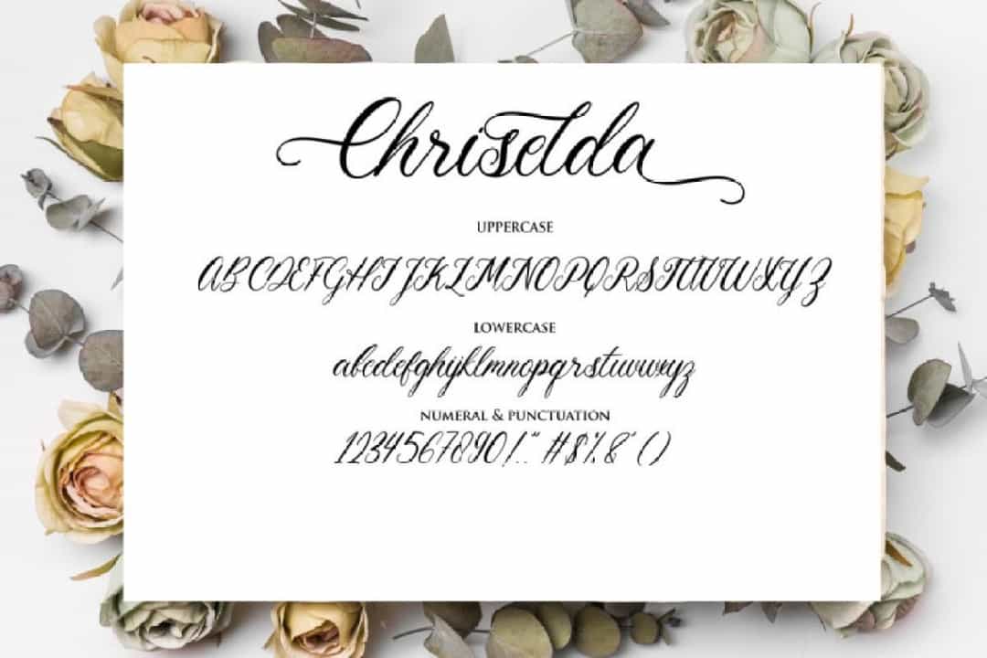 Chriselda Font Image 3