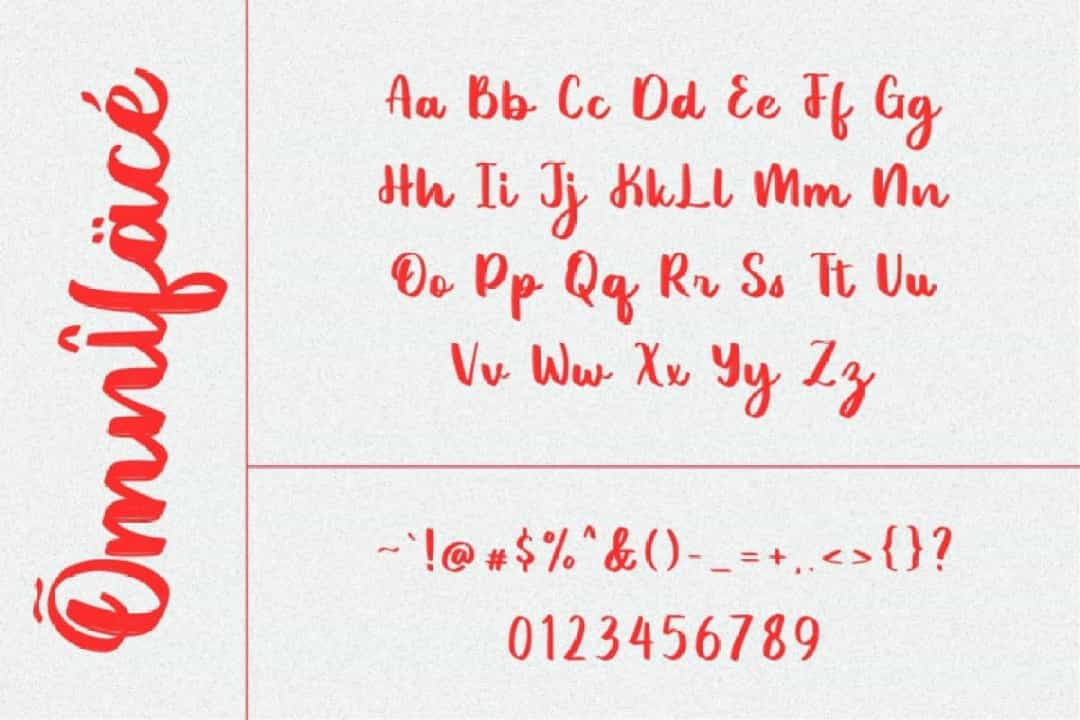 Omniface Font Image 3