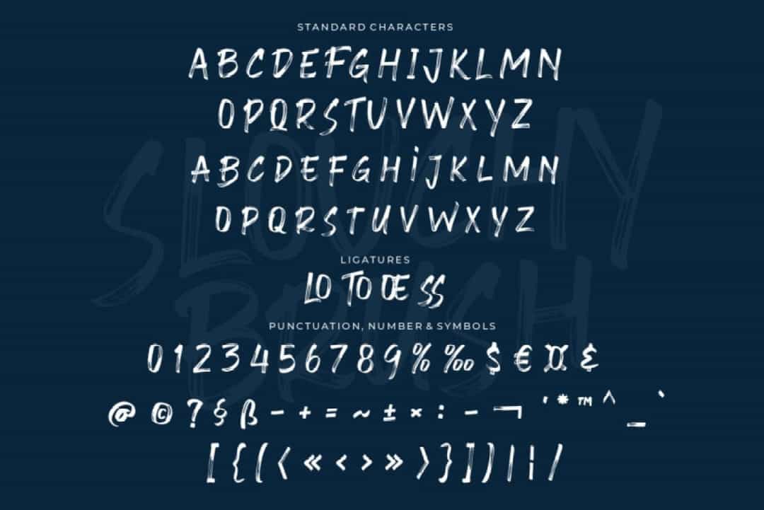 Slouchy Brush Font Image 3