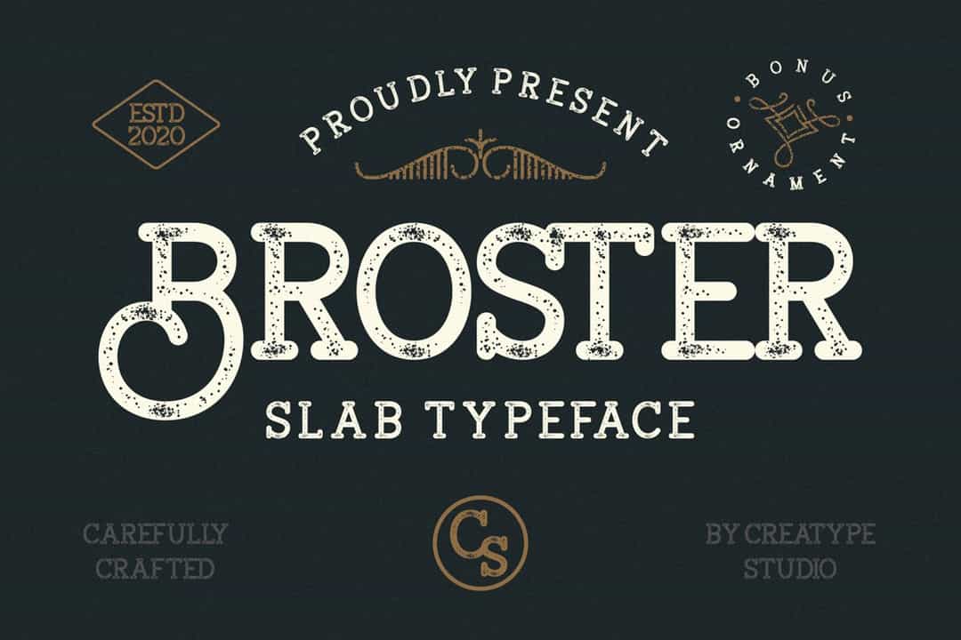 Broster Font Image 1