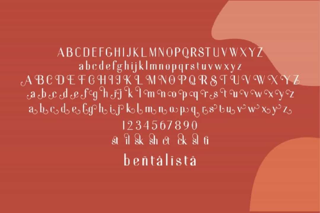 Bentalista Font Image 3