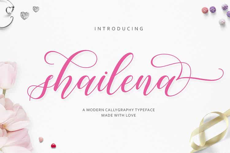 Shailena Script Font Image 1