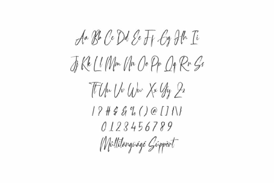 Handselled Font Image 3