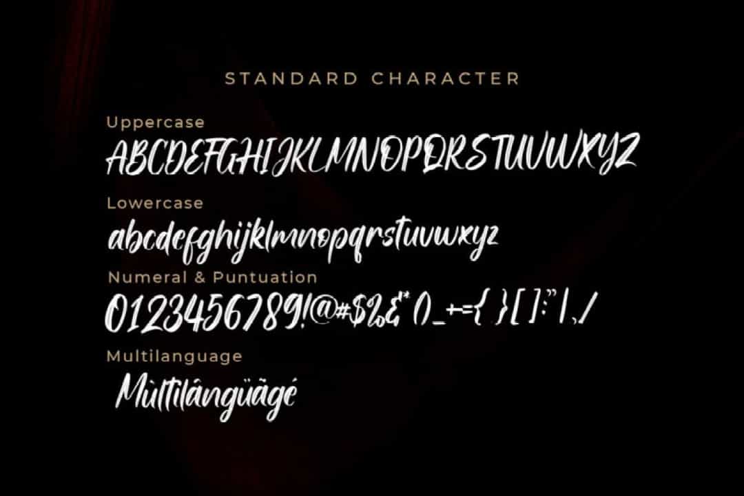 Stright Font Image 3