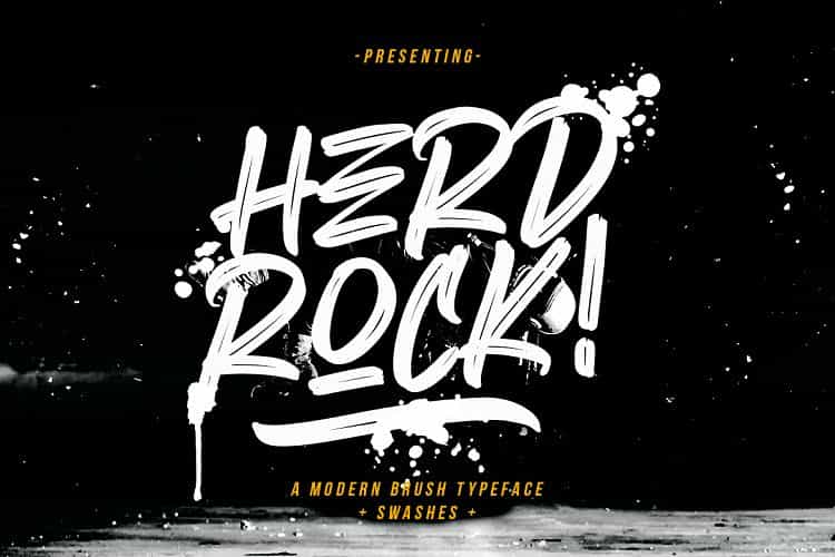 Herdrock Brush Font Image 1