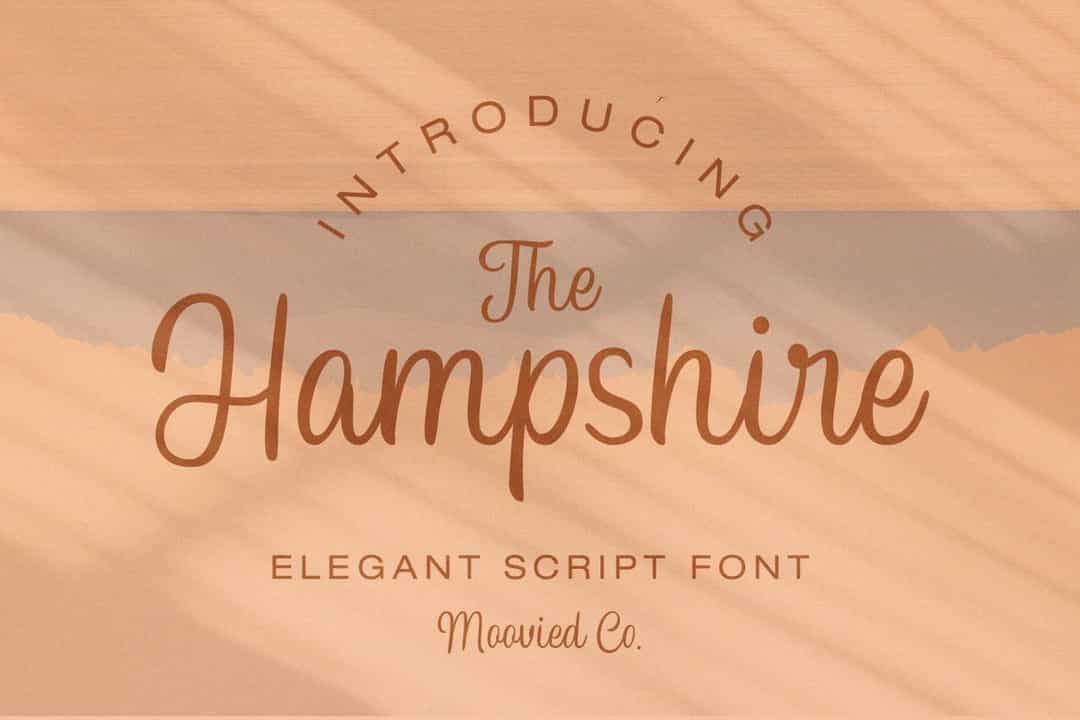 Hampshire Font Free Image 1
