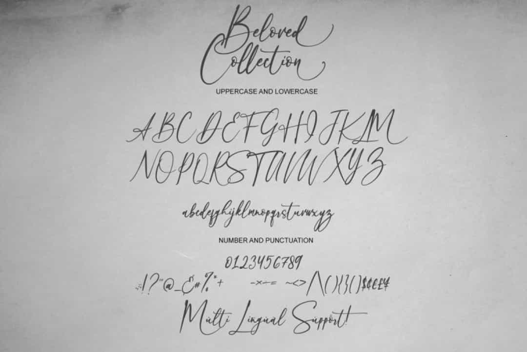 Beloved Collection Font Image 3