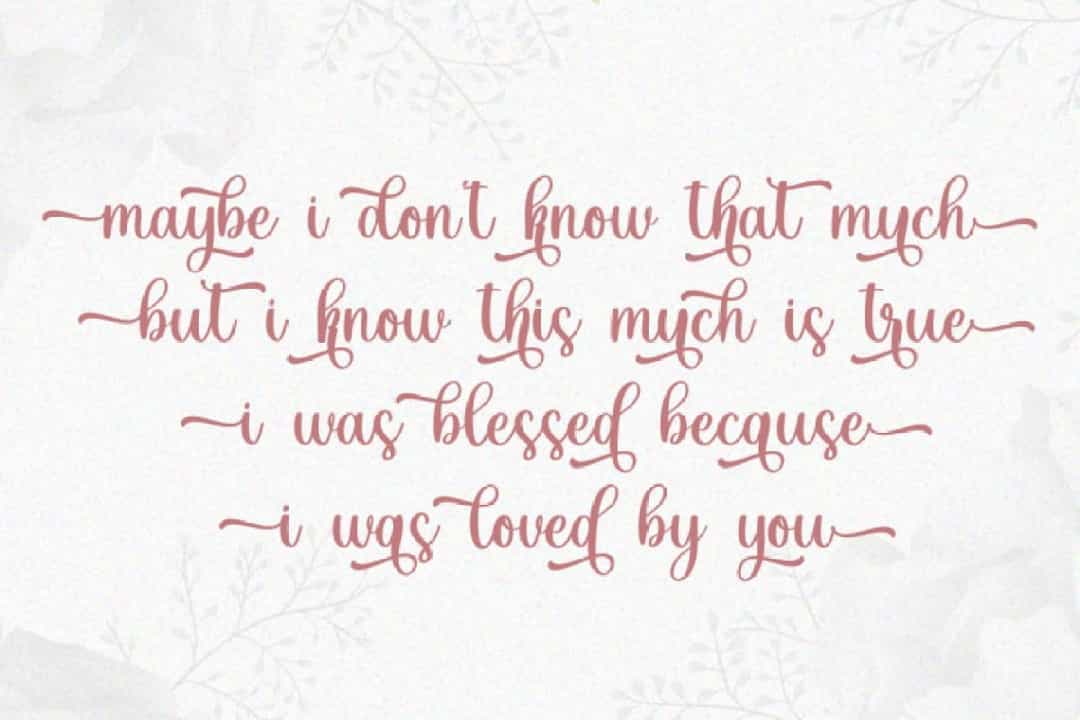 Dearlove Font Image 2