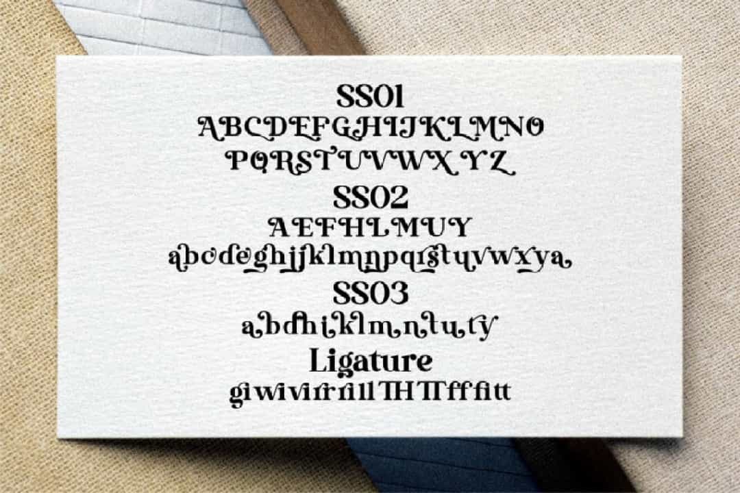 Stylish California Font Image 3