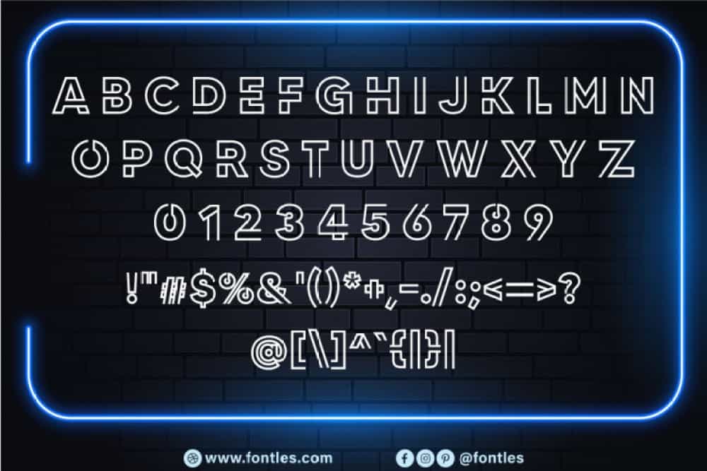 Neon Led Light Font Image 3