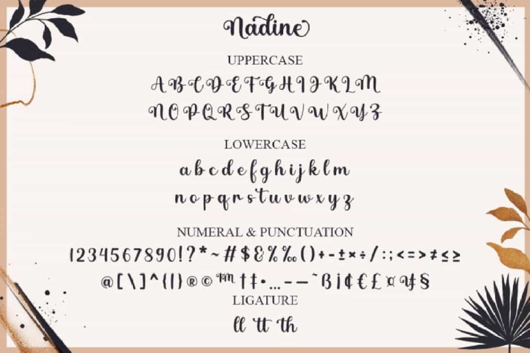 Nadine Font Image 3