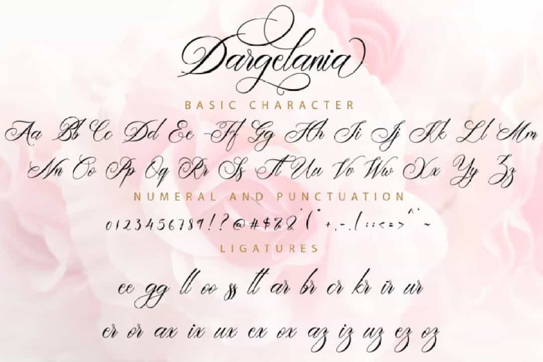 Dargelania Font Image 3