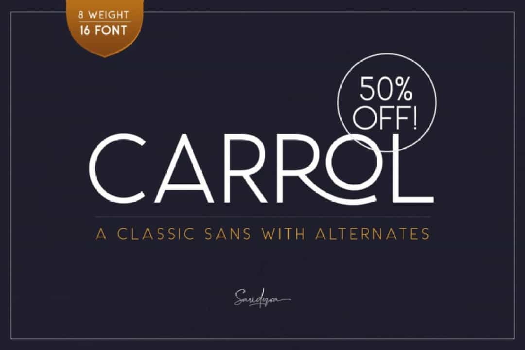 Carrol Font Image 1