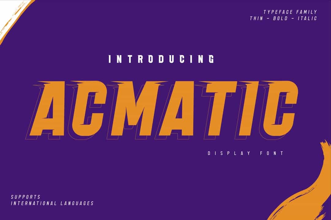 Acmatic Font Image 1
