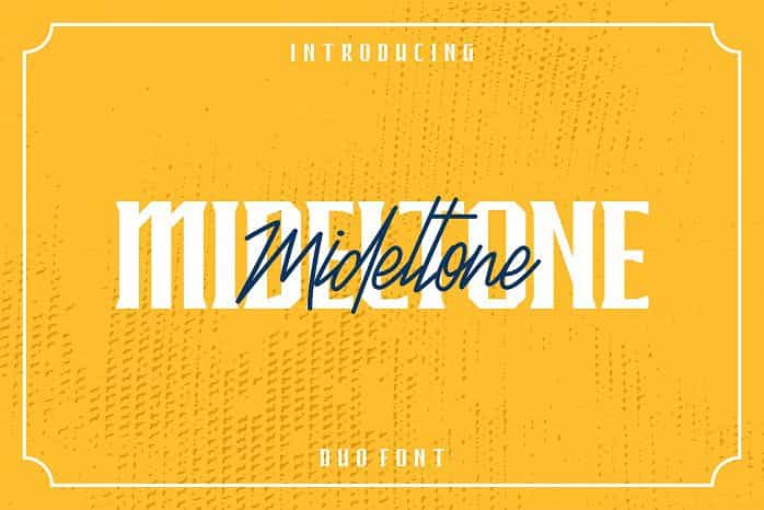 Mideltone Font Duo Image 1