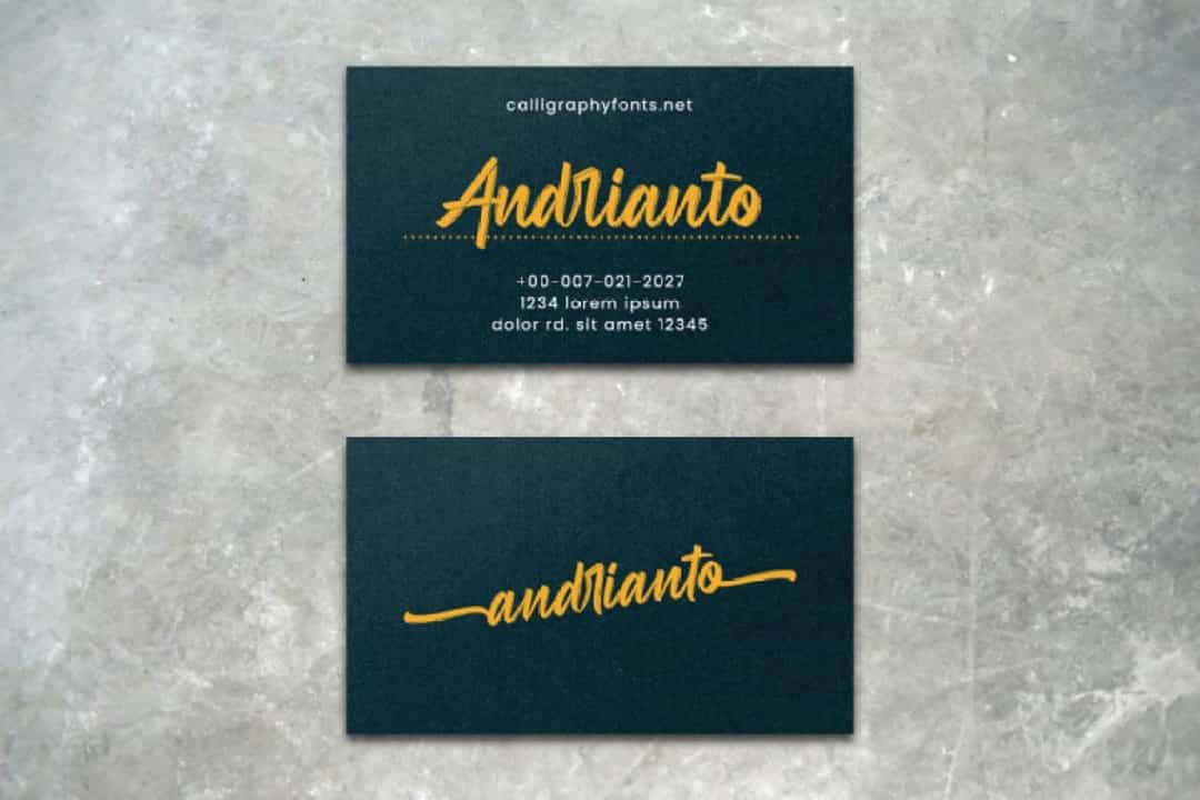 Andrianto Font Image 2