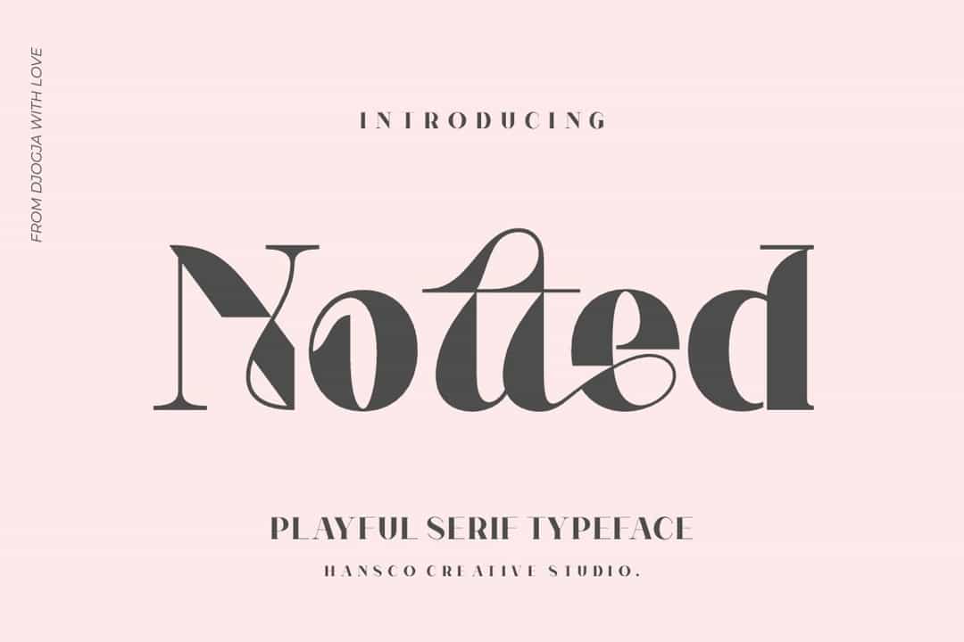 Notted Typeface Image 1