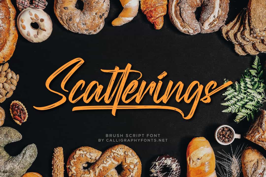 Scatterings Font Image 1