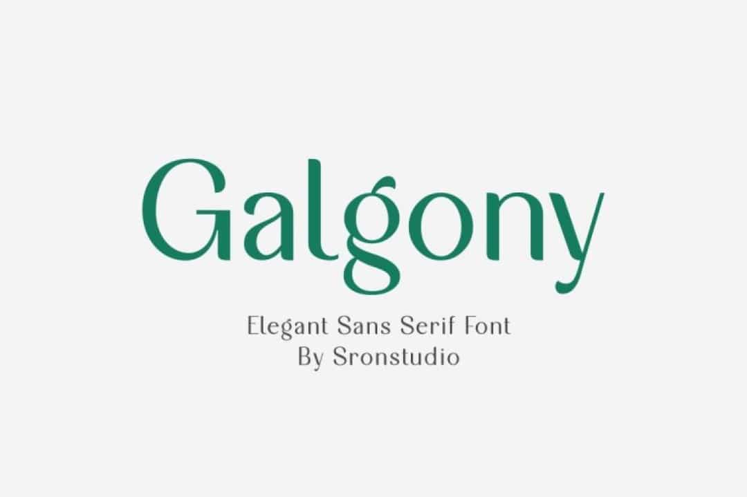 Galgony Font Image 1
