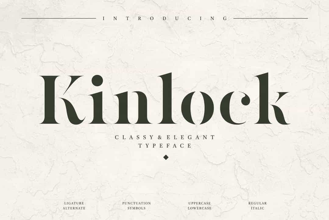 Kinlock Font Image 1