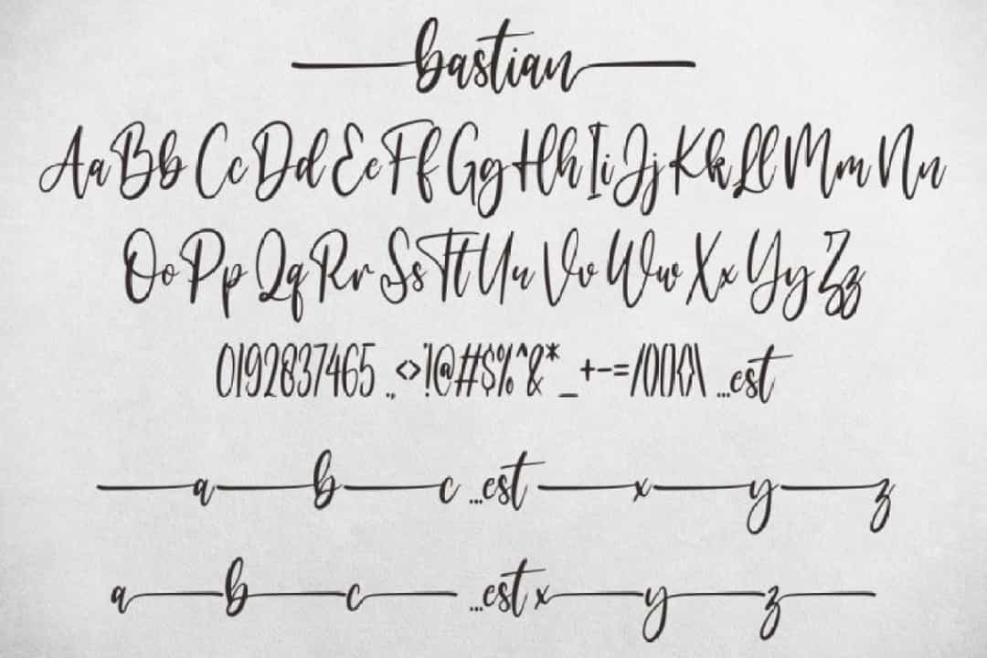 Bastlian Font Image 3