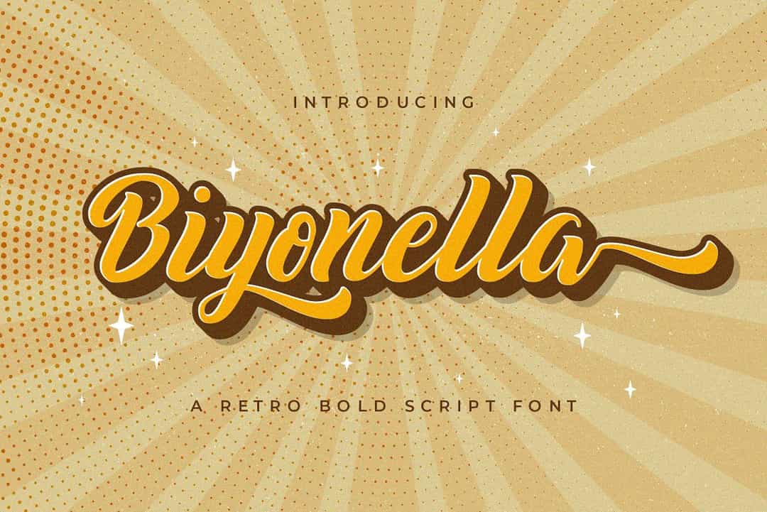 Biyonella Font Image 1