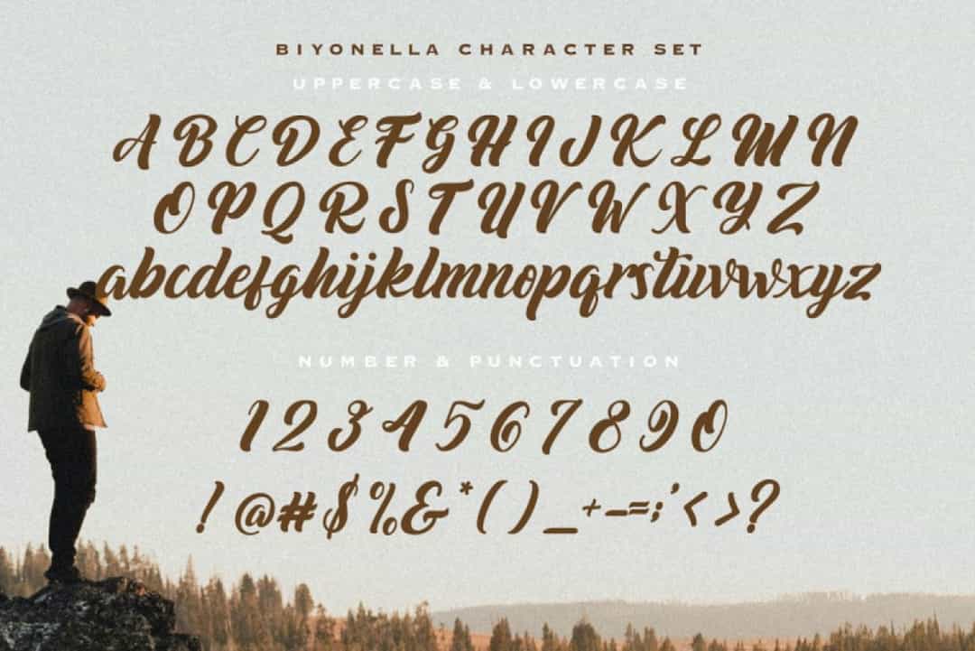 Biyonella Font Image 3