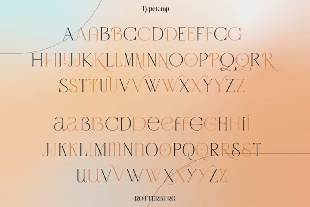 Rotterburg Font Image 2