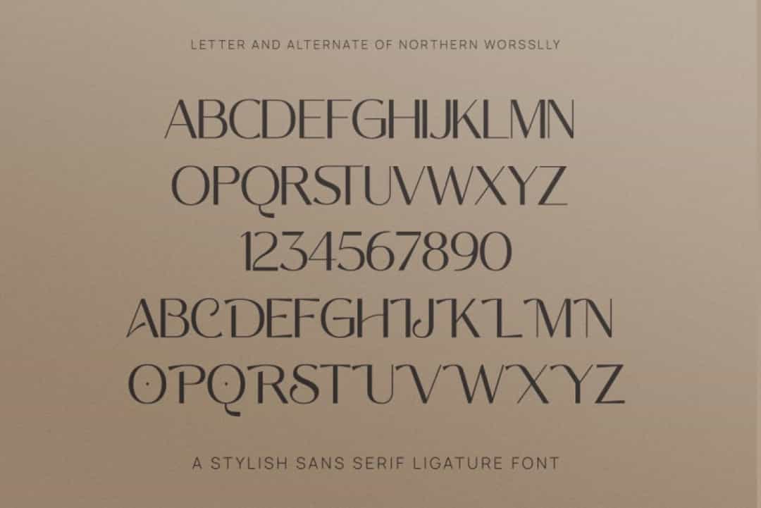 Northern Worssley Font Image 3