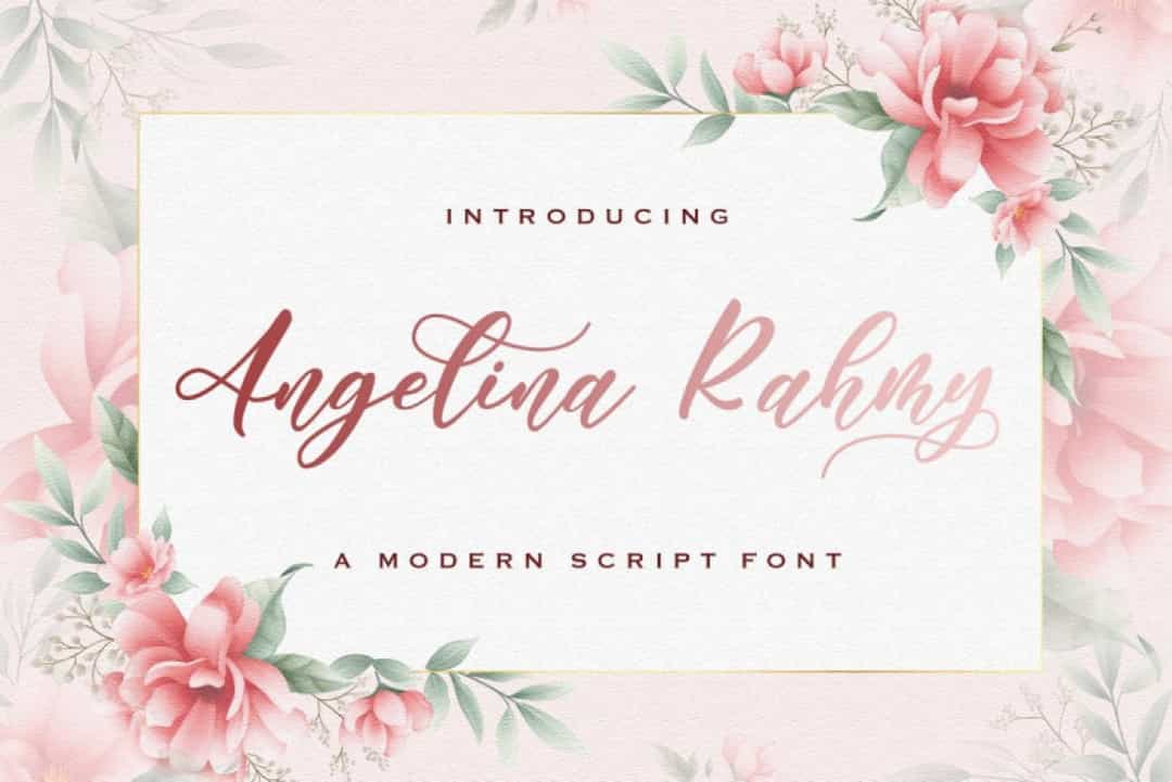 Angelina Rahmy Font Image 1