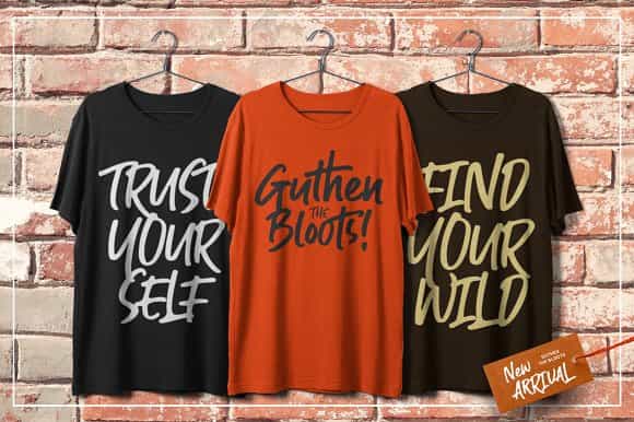 Guthen Bloots Brush Font Image 2