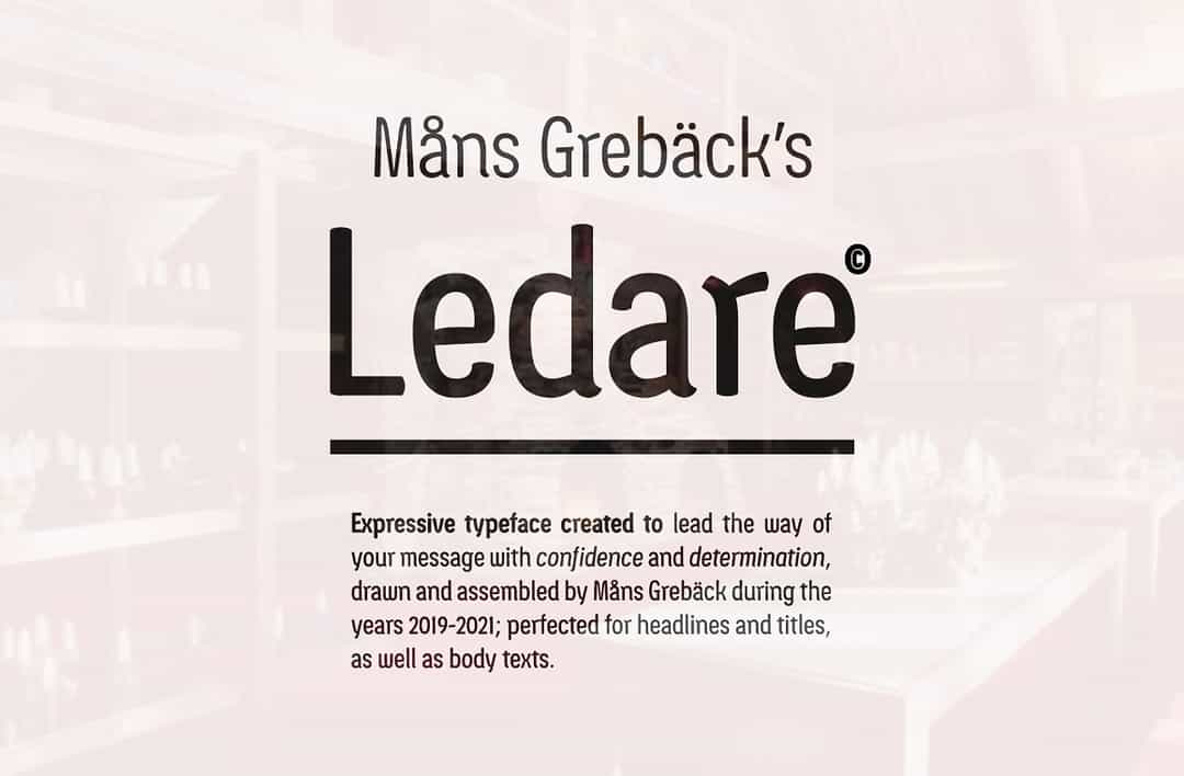 Ledare Font Image 1