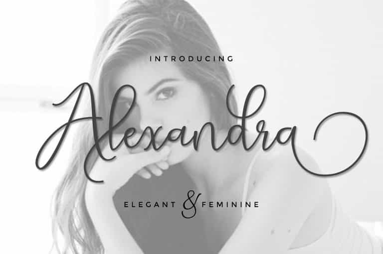 Alexandra Script Font Image 1