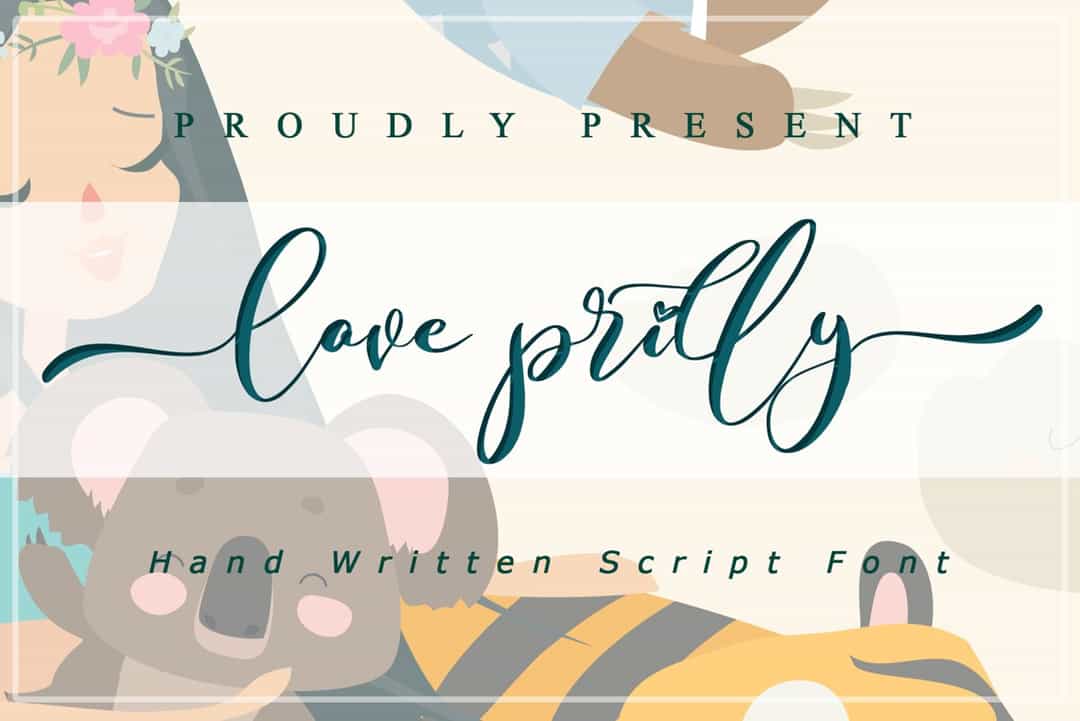 Love Prilly Font Image 1