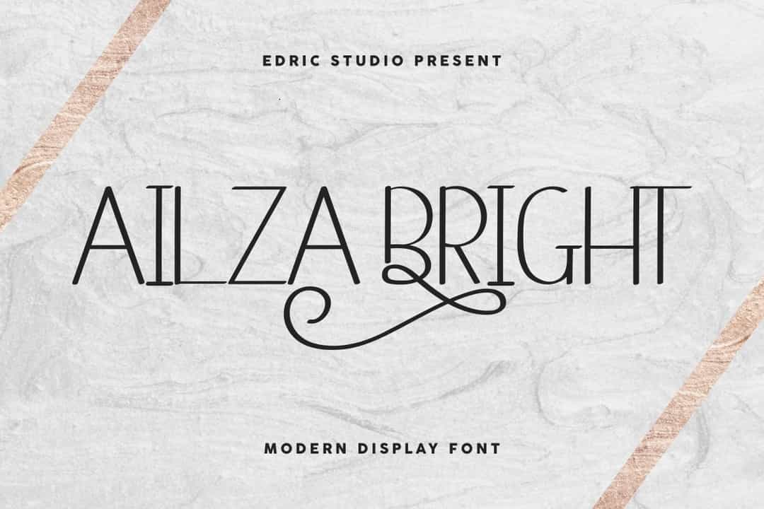 Ailza Bright Font Image 1