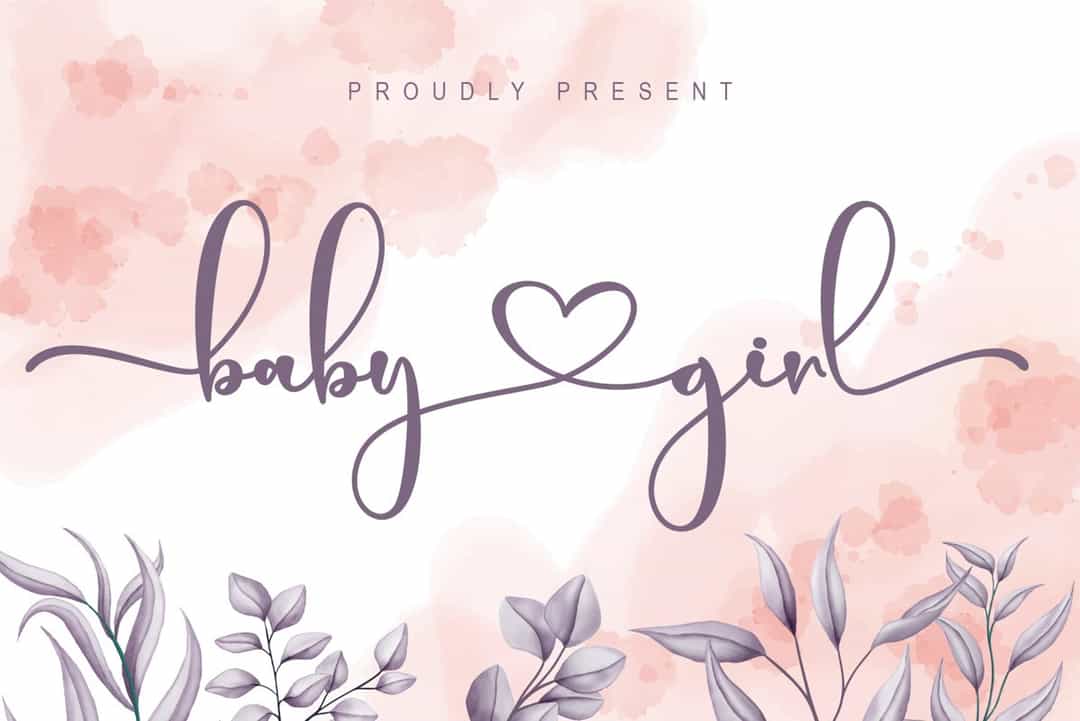 Baby Girl Font Image 1