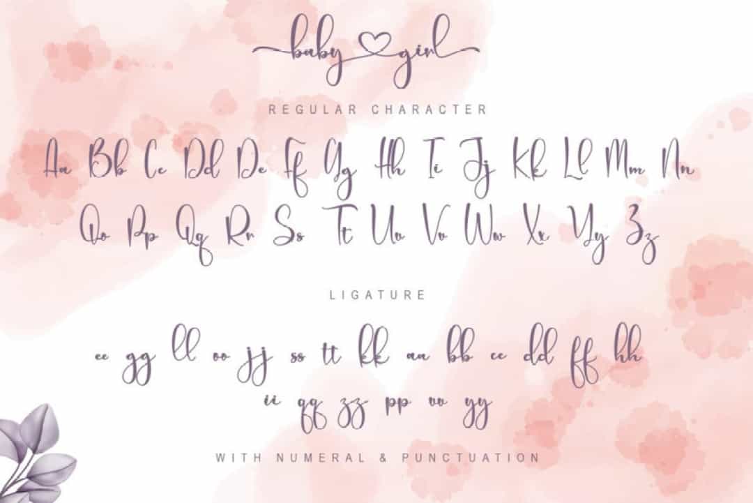 Baby Girl Font Image 3