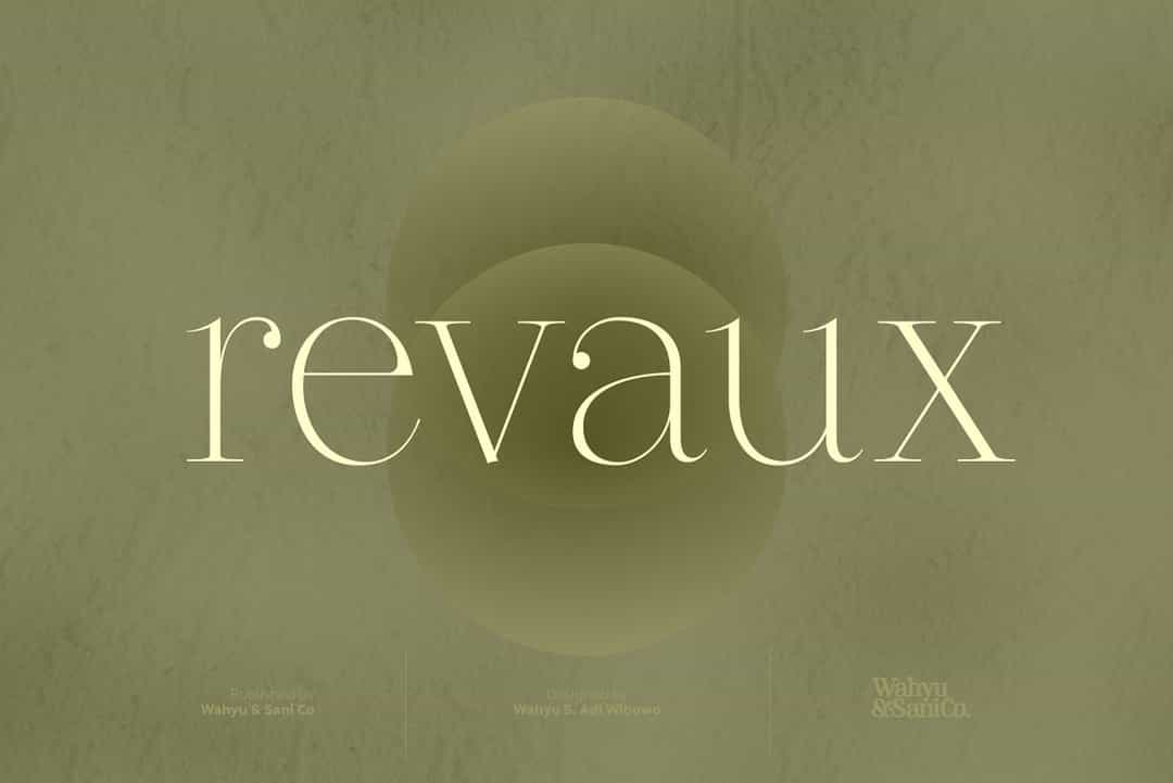 Revaux Font Image 1