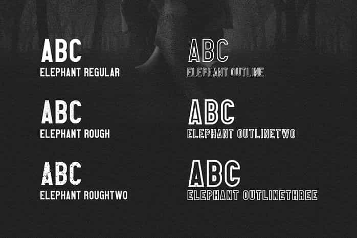 Elephant Font Image 2