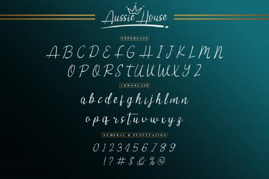 Aussie House Font Image 3
