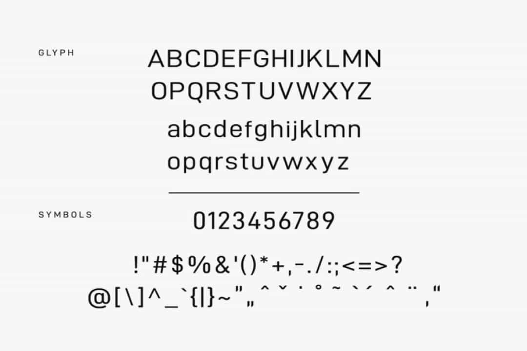 Zero Geometric Typeface Image 3